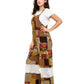 Vintage Look Floral Patchwork Lace Overall