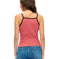 Boho Patchwork Ribbed Tank Top Art Painted
