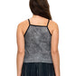 Boho Stretchy Printed Lace Crop Top