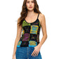 Boho Razor Cut Patch Embroidered Tank Top