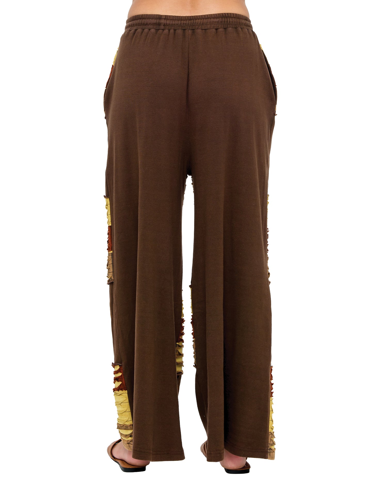 Boho Stretchy Razor Cut Patch Printed Pants