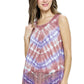 Tank Top Tie Dye Lace Hem