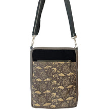 Black Crossbody Bag Mushrooms