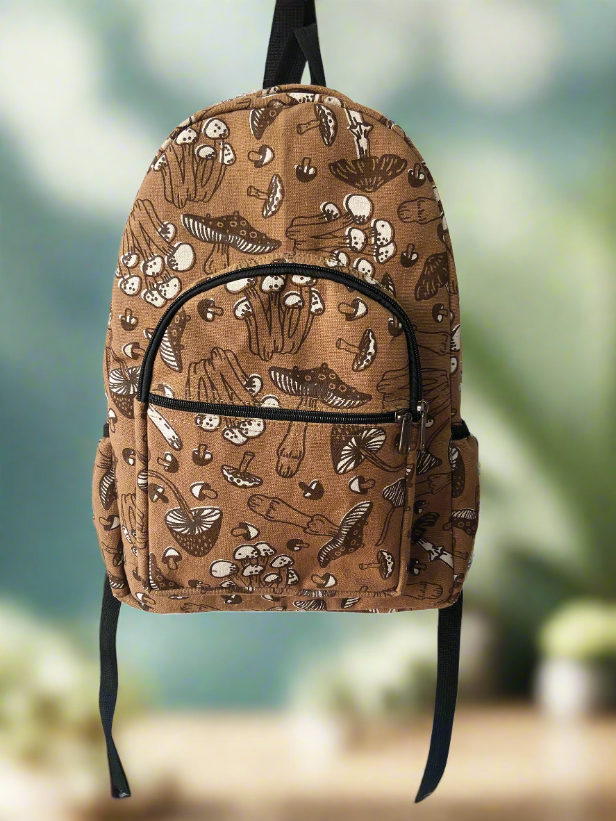 Backpack Mushroom Print