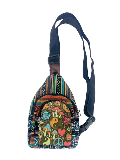 Mushroom Sling Bag Gheri Yin & Yang Multi Print