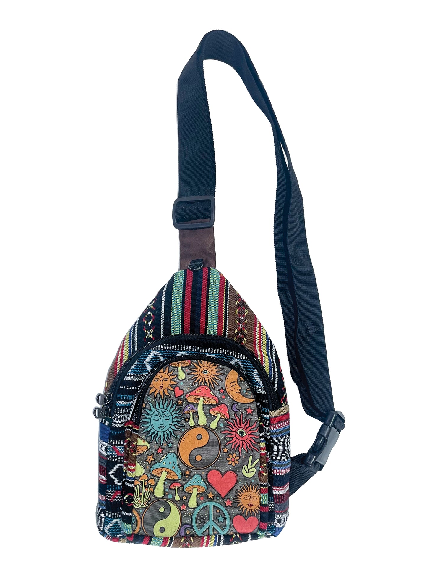 Mushroom Sling Bag Gheri Yin & Yang Multi Print