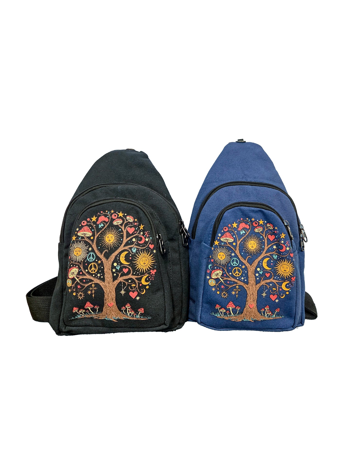 Tree of Life Celestial Print Sling Bag