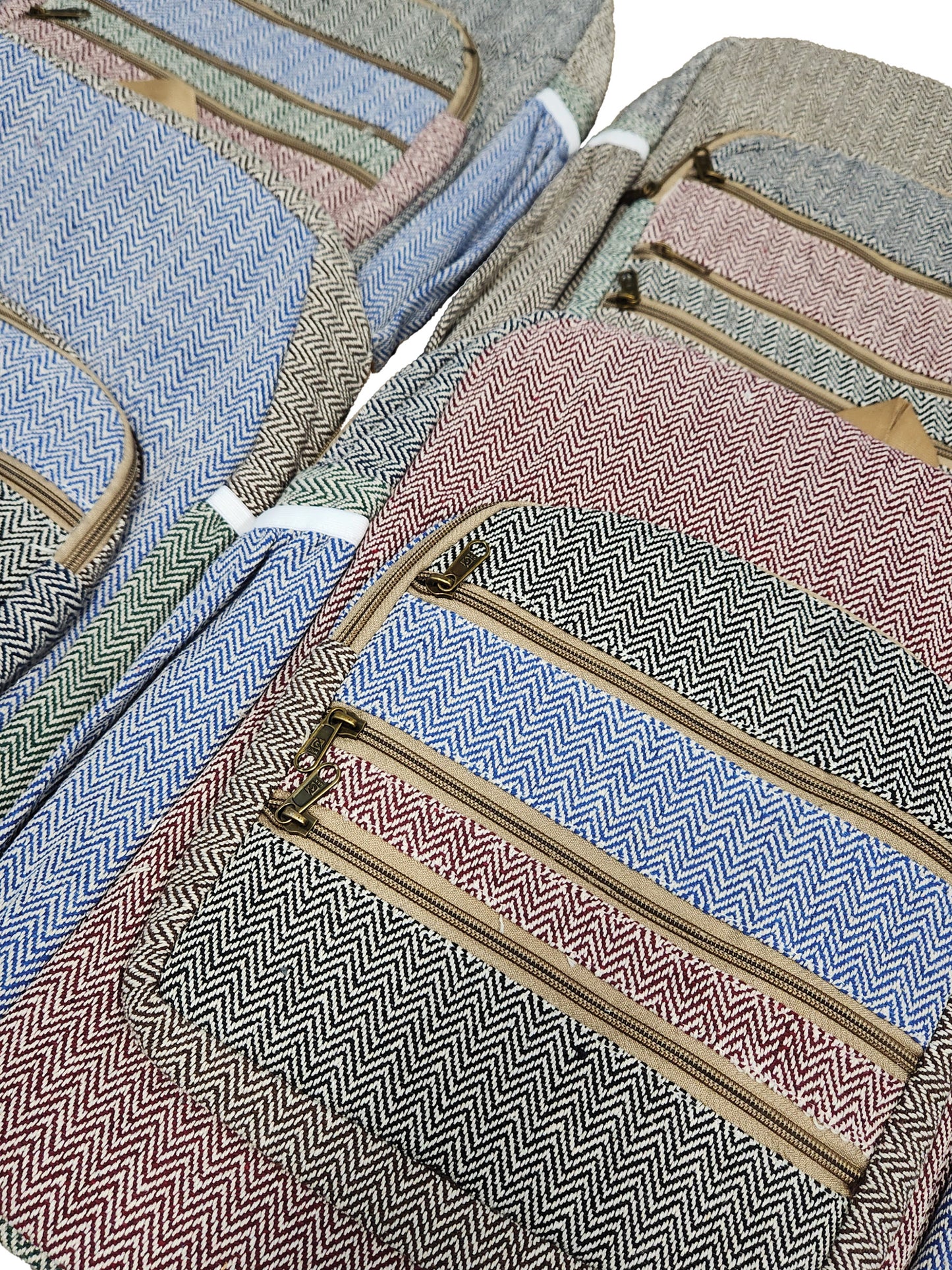 Backpack Color block Multicolor Cotton