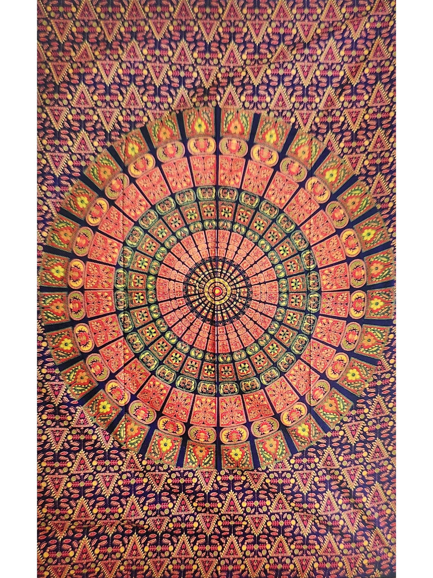 Mandala Lotus Floral Tapestry