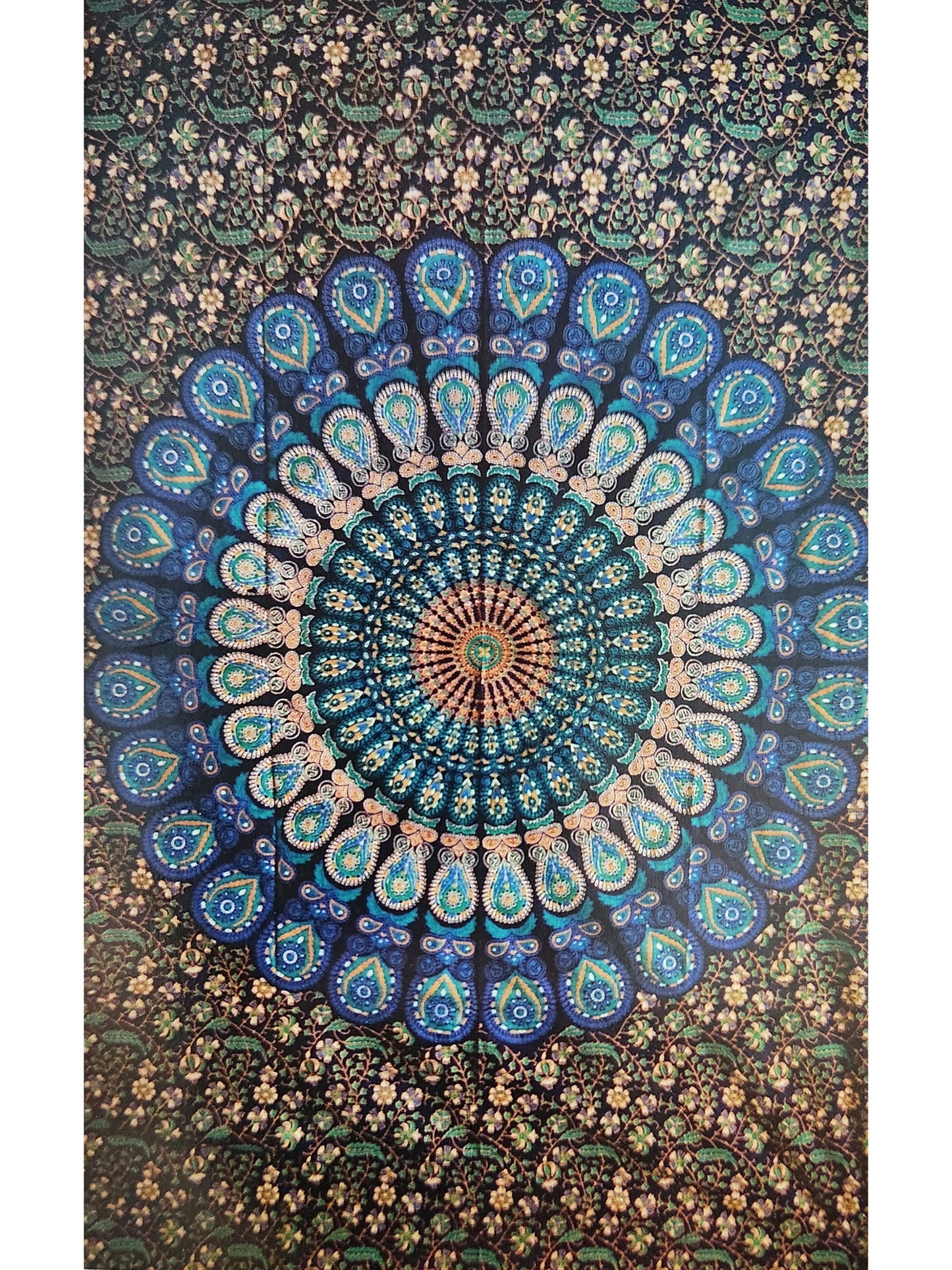 Mandala Lotus Floral Tapestry