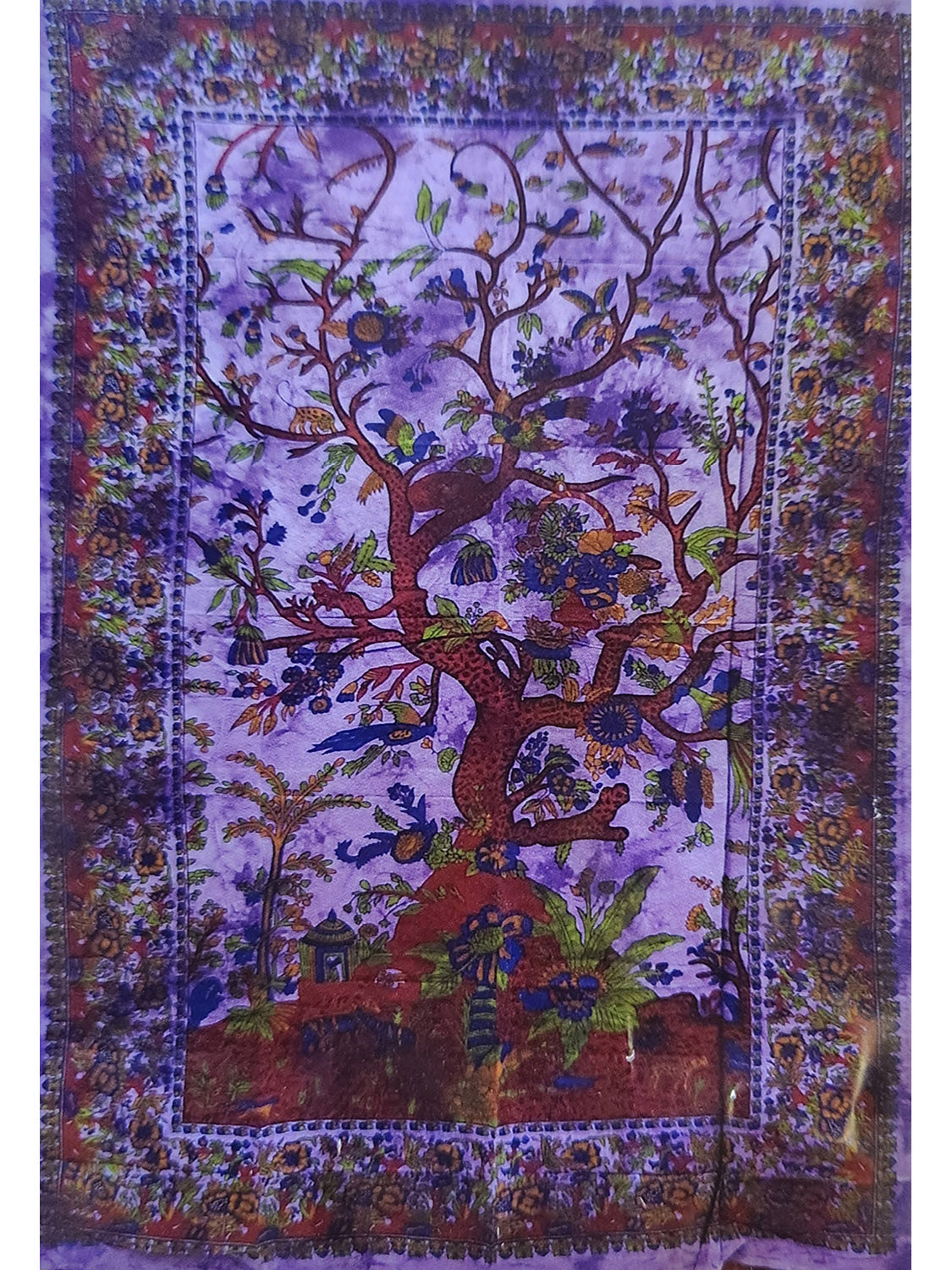 Tree of Life Tapestry Peacocks