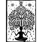 Meditation Under Tree Of Life Tapestry