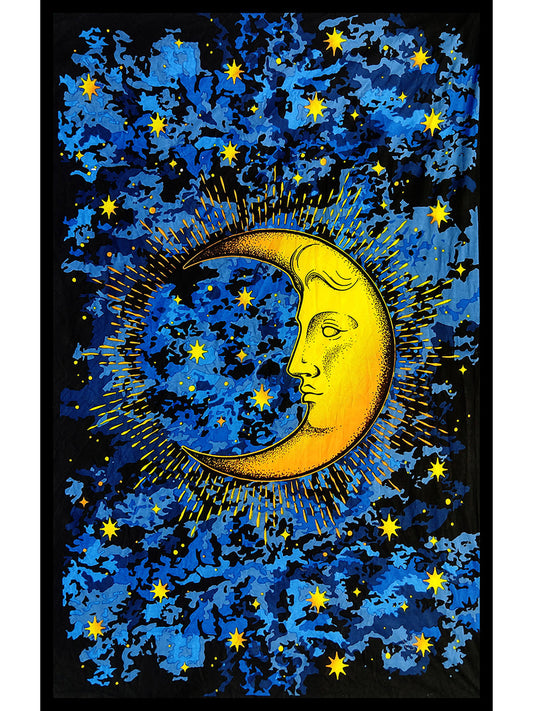 Night Sky Moon Tapestry