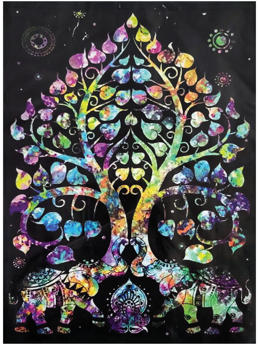 Tree Of Life Happy Elephants Tapestry