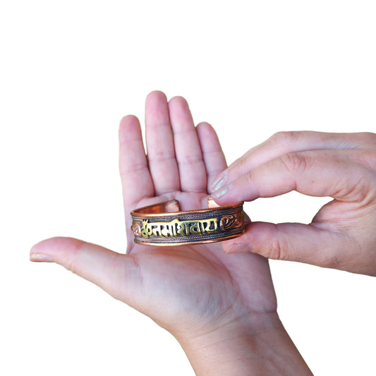 Copper Bracelet Mantra "Om Namah Shivaya"