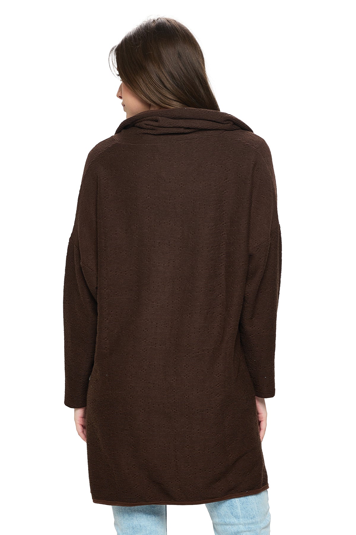 Cardigan Textured Oversized With Pockets