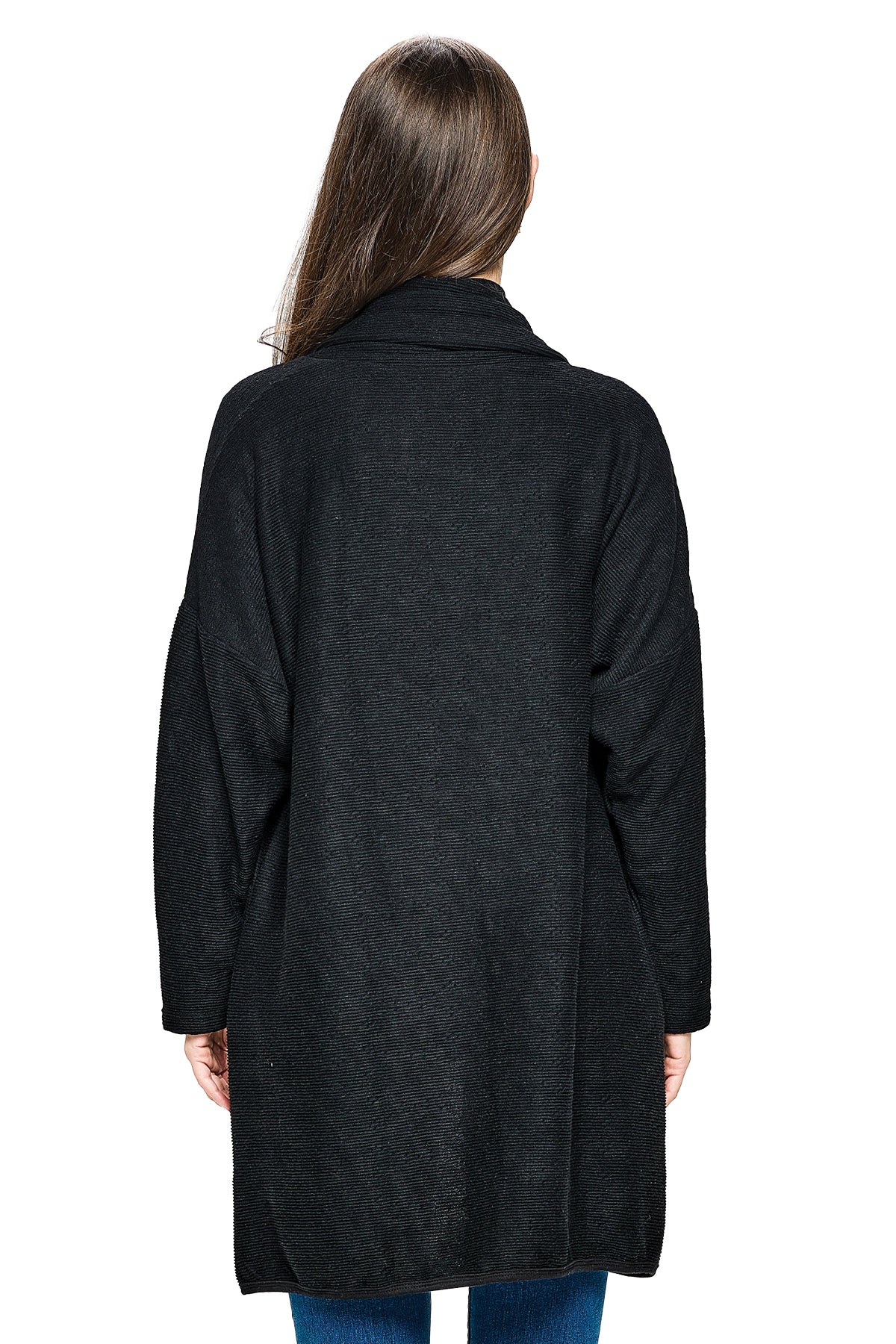 Cardigan Textured Oversized With Pockets