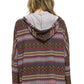 Hoodie Tribal Print Loose Fit