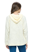 Natural Hooded Raw Edge Stich