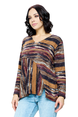 Top Striped Patchwork