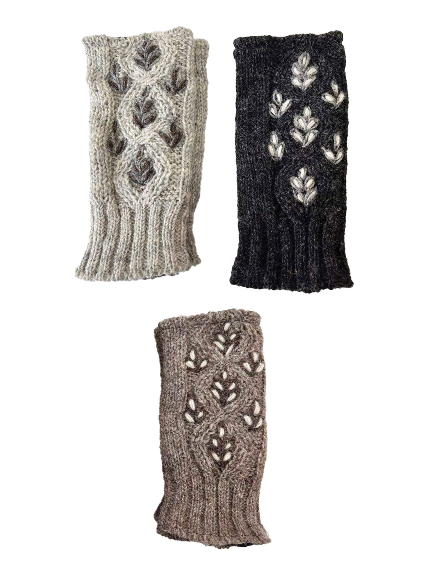 Fingerless Gloves Floral