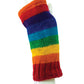Fingerless Gloves Rainbow Fleece Lined