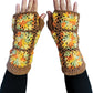 Fingerless Gloves Crochet Floral