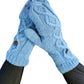 Handmade Mittens Cable Knit Flip Cover