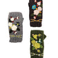 Handmade Knit Fingerless Floral Gloves