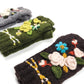 Handmade Knit Fingerless Floral Gloves