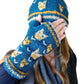 Handmade Knit Fingerless Gloves Cat