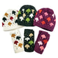 Handmade Knit Fingerless Gloves Mushrooms