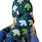 Handmade Knit Fingerless Gloves Mushrooms