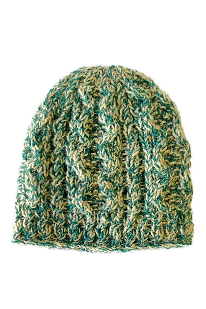 Beanie Hat Cable Knit