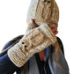 Handmade Knit Beanie Hat Owl