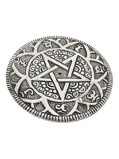 Pentagon Star Round Incense Holder