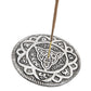 Triquetra Celtic Round Incense Holder