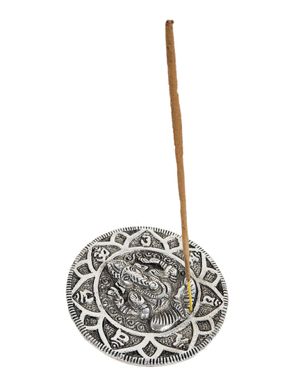 Ganesh Om Round Incense Holder