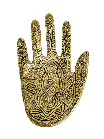 Hamsa Carved Incense Holder