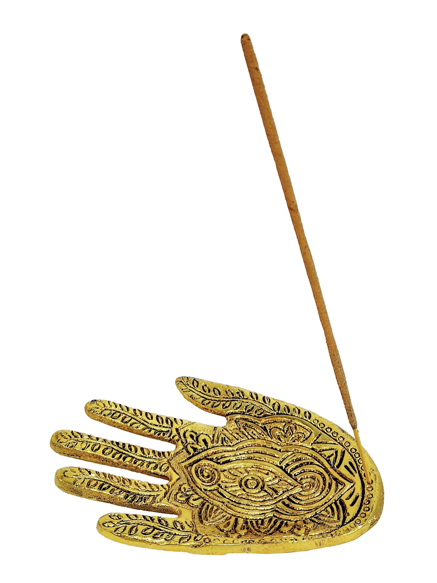 Hamsa Carved Incense Holder