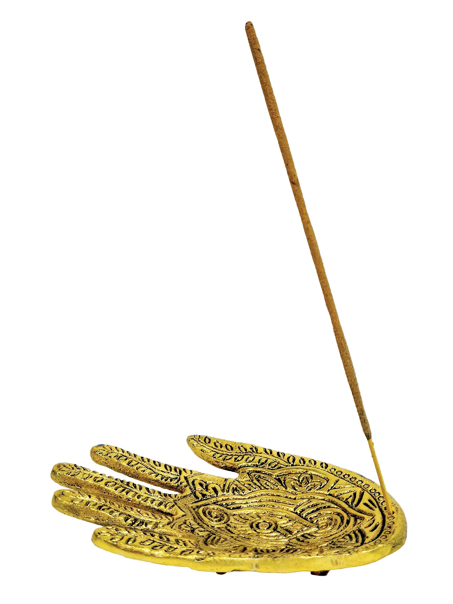 Hamsa Carved Incense Holder