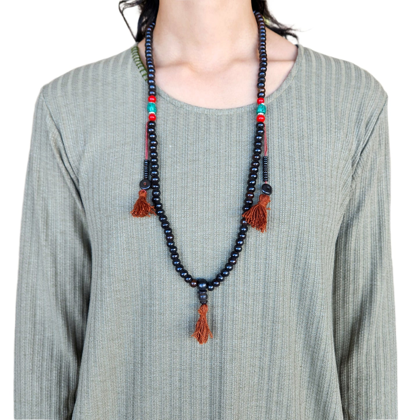 Bone Prayer Mala Beads With Counters