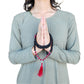 Beaded Tassel Mala Onyx