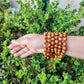 Wood Bead Knotted Mala