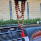 Rudraksha Prayer Mala Beads Knot Necklace