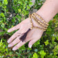 Prayer Skull Mala Bead Necklace Tassel