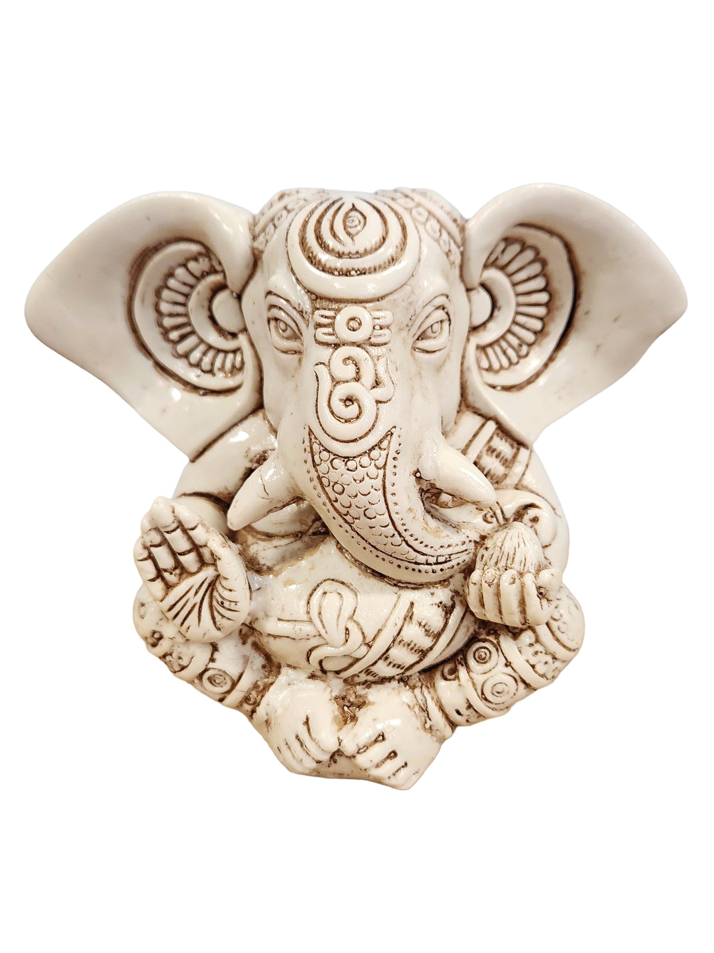 White Blessing Ganesh Statue