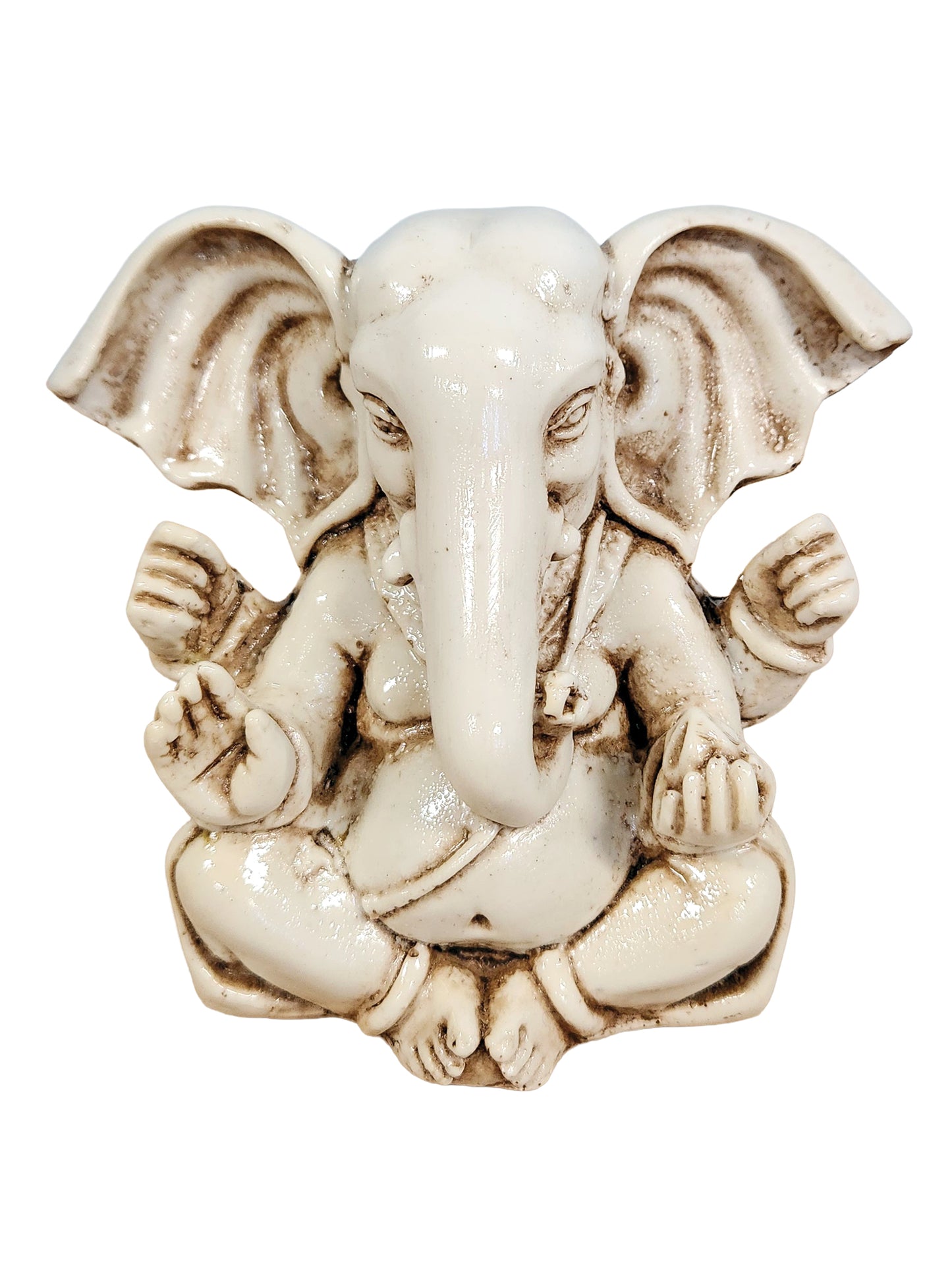 White Blessing Ganesh Statue