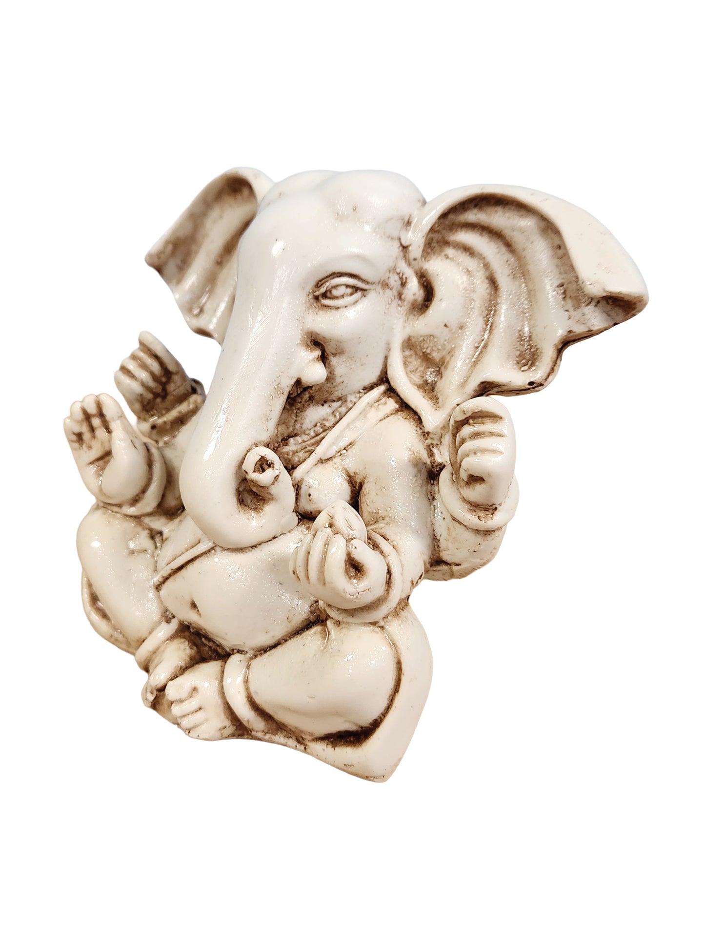 White Blessing Ganesh Statue