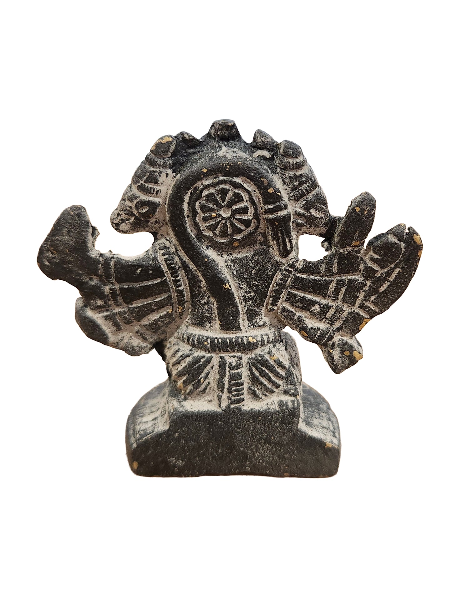 Panchamukhi Hanuman Black Brass Statue Sand Finish